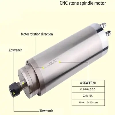 SPINDEL MOTOR 4500W KIT WATER COOLING 220V