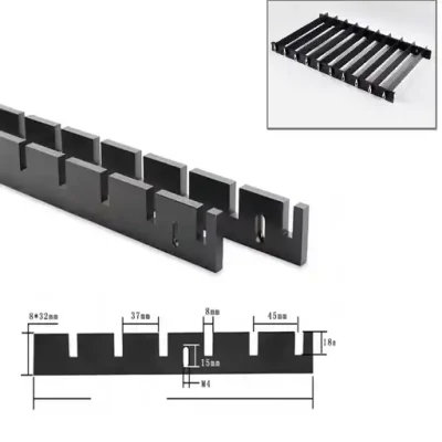 ALUMINUM holder ( Match 8*30 blades) Thickness 8mm 1640mm